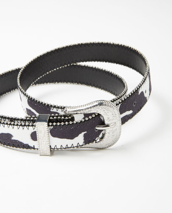 Ceinture peau sales de vache