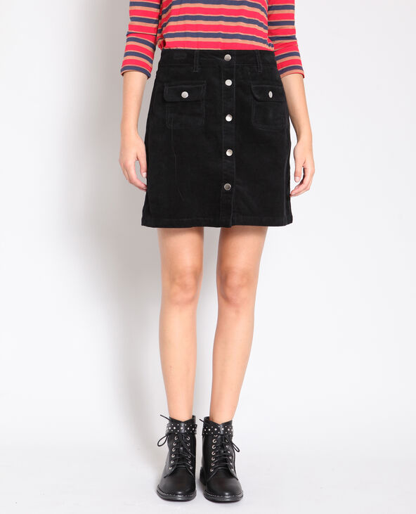Jupe velours on sale noir