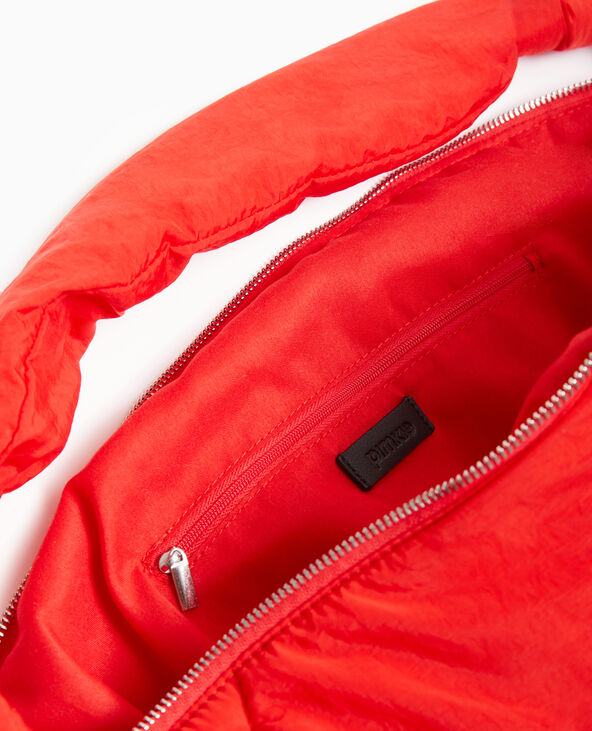 Grand sac en matière matelassée rouge - Pimkie