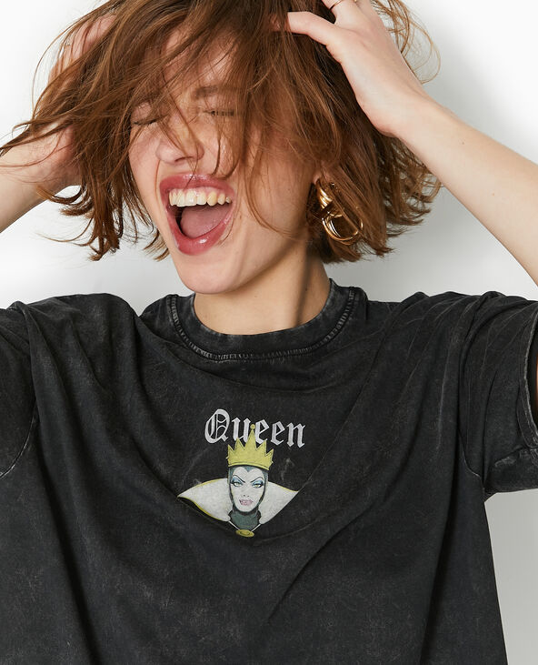 T-shirt oversize QUEEN de Blanche Neige gris - Pimkie