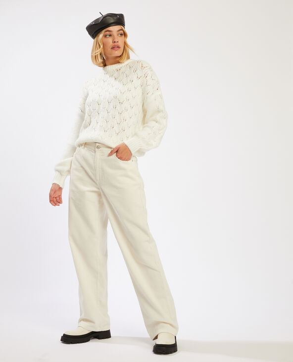 Pantalon velours blanc - Pimkie