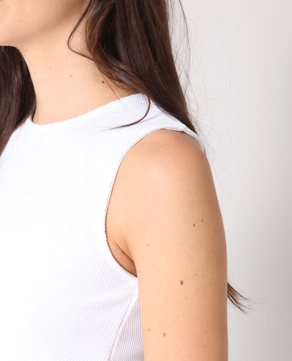 Crop top sans manches blanc - Pimkie