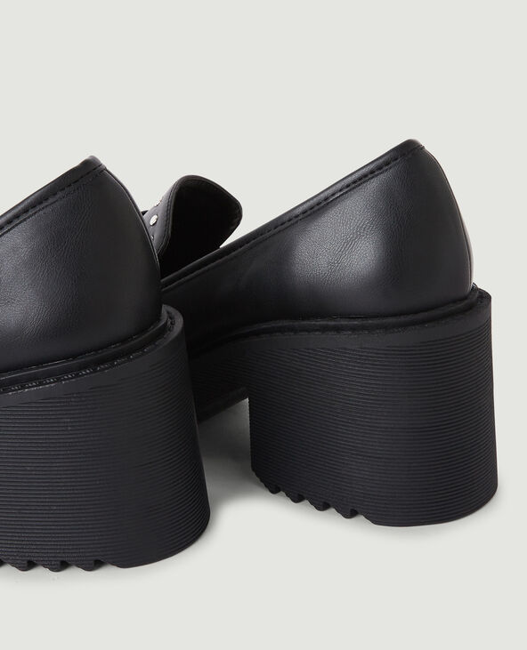 Mocassins talons noir - Pimkie