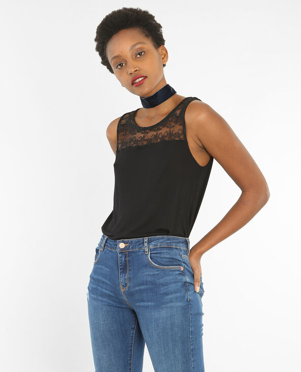 Debardeur noir dentelle new arrivals