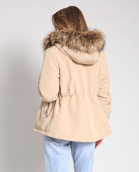 Parka à capuche beige - Pimkie