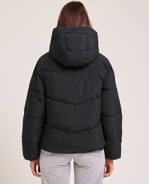 Doudoune oversize avec capuche noir - Pimkie