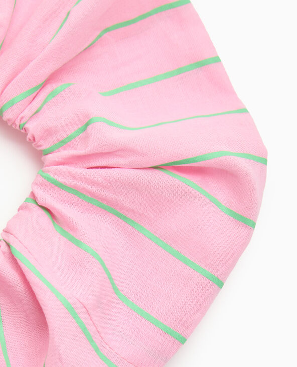 Lot de 2 chouchous en tissu rayé rose - Pimkie