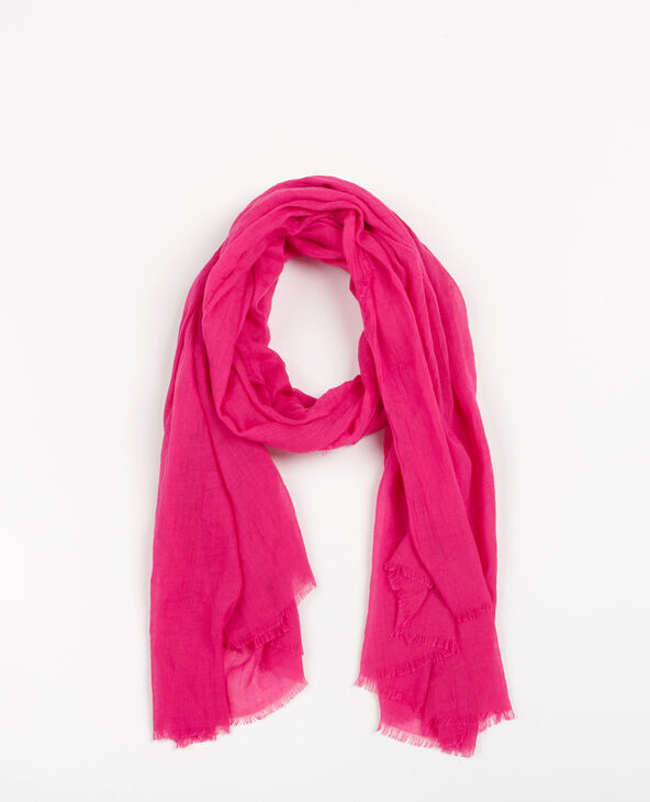 Echarpe fine rose fuchsia - Pimkie