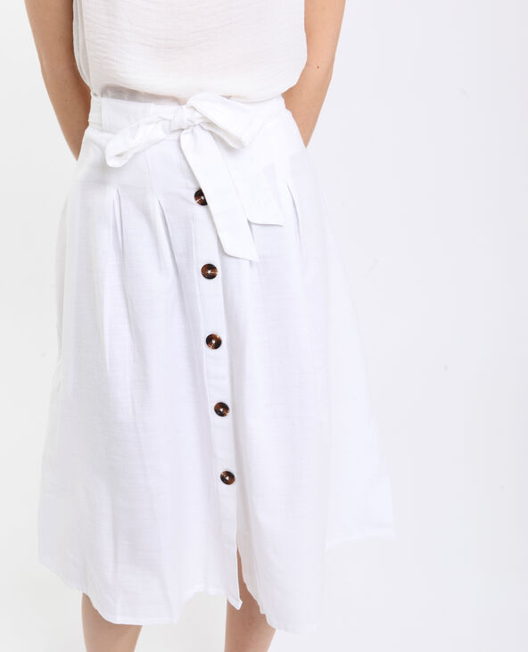 Jupe midi store lin