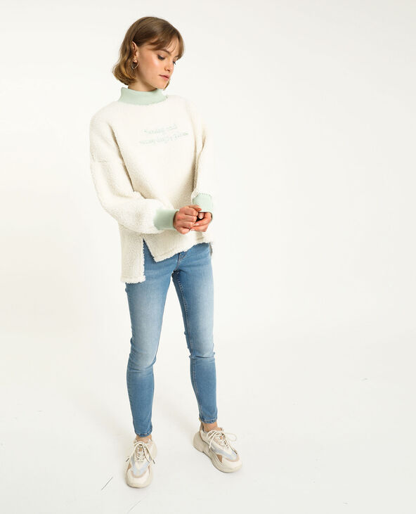 Sweat mouton blanc - Pimkie