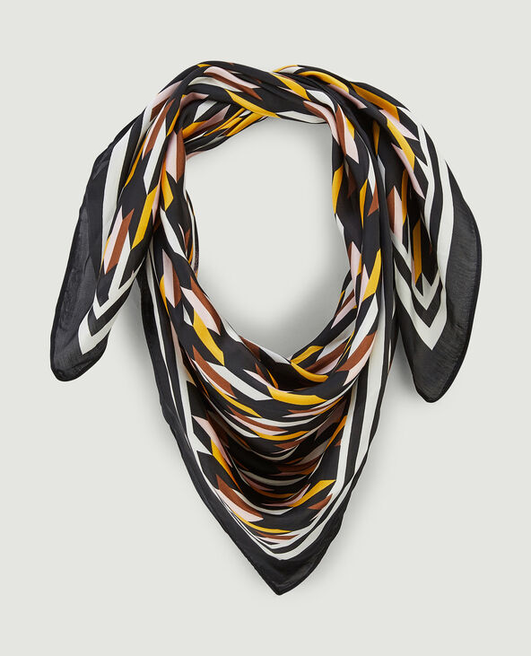 Foulard en tissu satiné orange - Pimkie