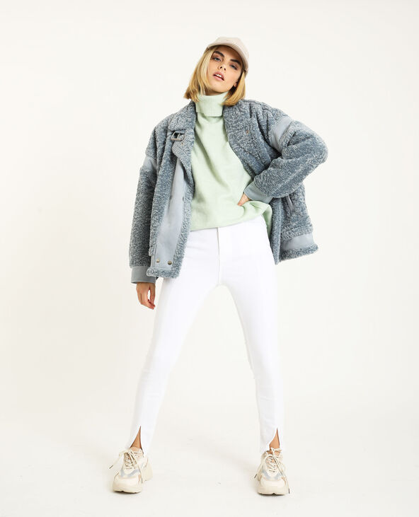 Veste esprit shearling vert de gris - Pimkie