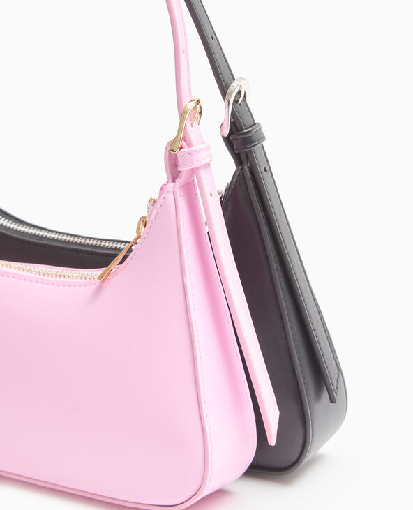Sac baguette porté épaule Rose poudré - Pimkie
