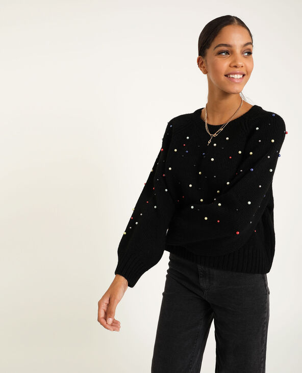 Pull avec perles