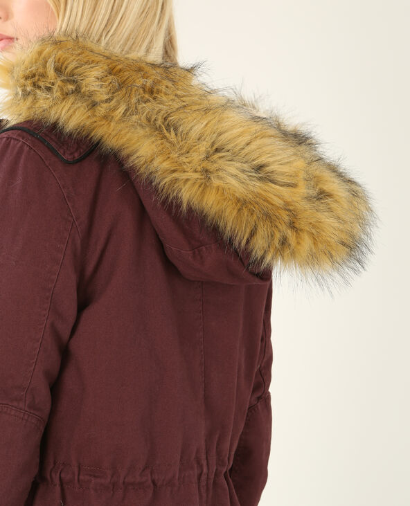 Parka longue à capuche violet - Pimkie