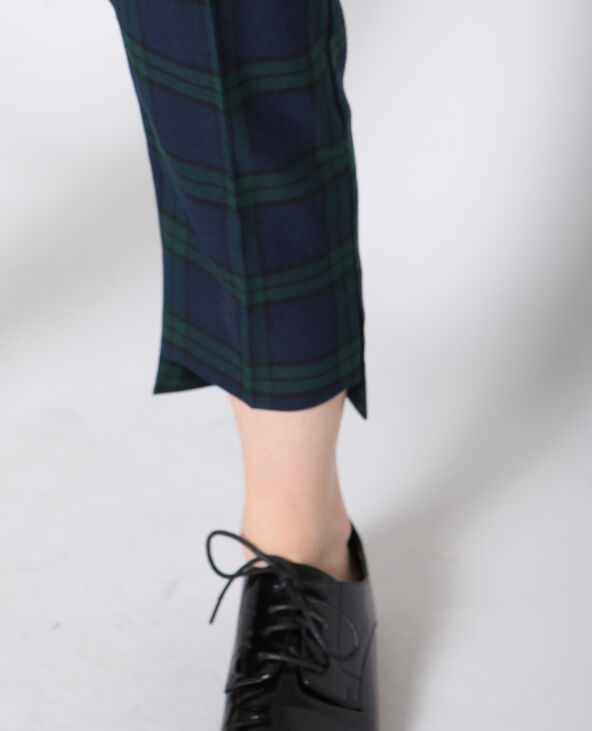 Pantalon à carreaux noir - Pimkie