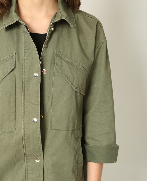 Veste army vert de gris - Pimkie