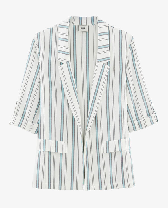 Blazer à rayures blanc - Pimkie