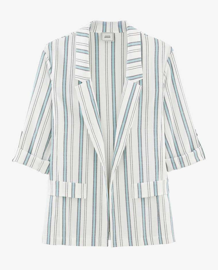 Blazer à rayures blanc - Pimkie