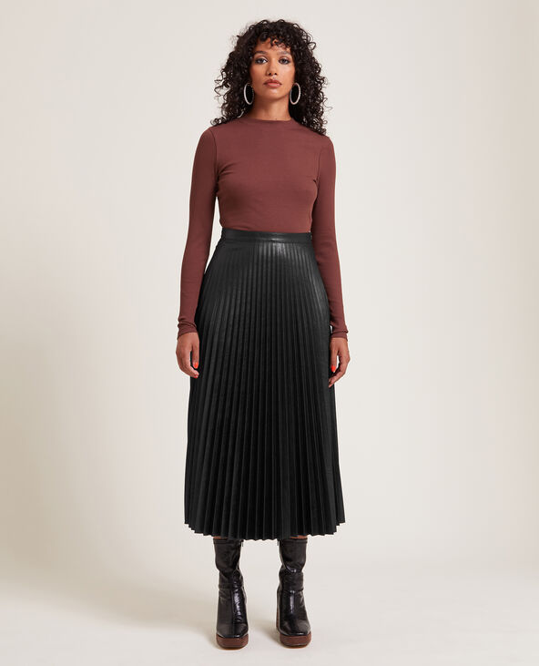 Jupe plissee deals noire stradivarius