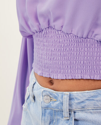 Blouse avec manches chauve-souris violet - Pimkie