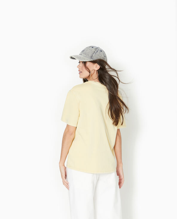 T-shirt oversize effet délavé beige - Pimkie