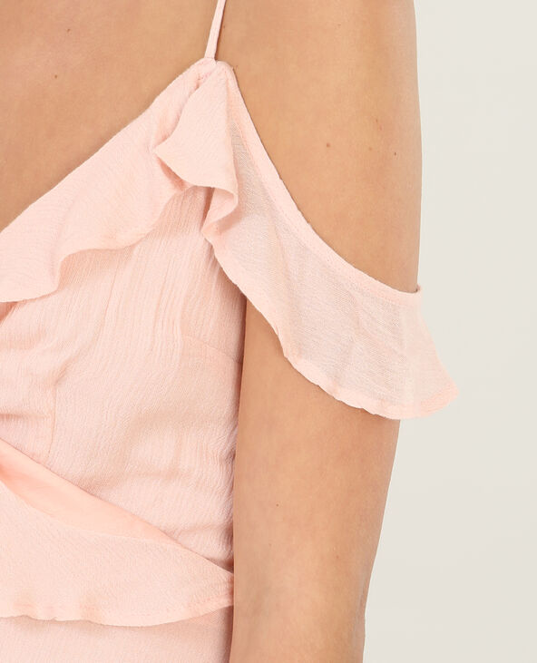 Robe longue manches peekaboo rose clair - Pimkie