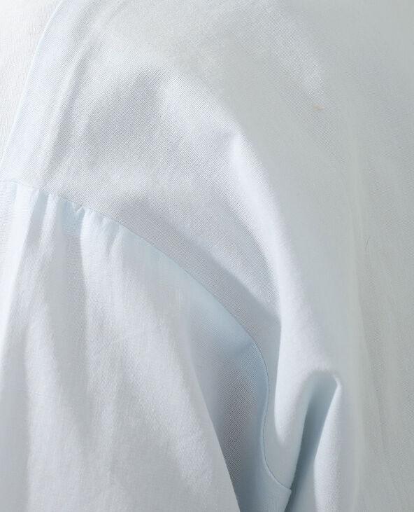 Chemise courte bleu turquoise - Pimkie