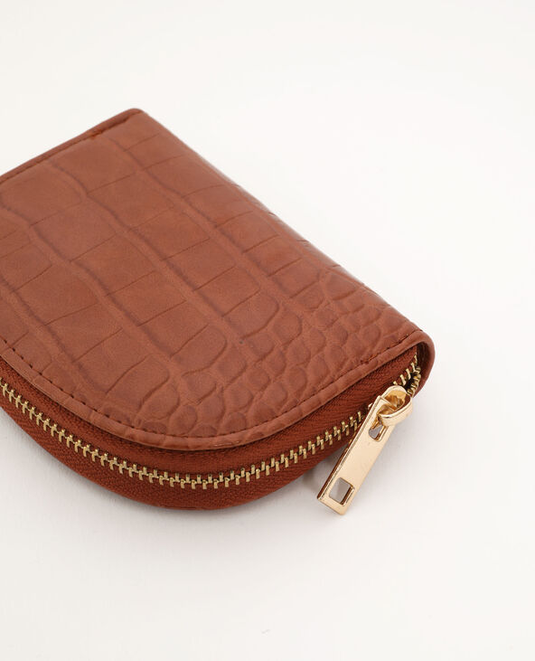 Porte-monnaie faux cuir camel - Pimkie