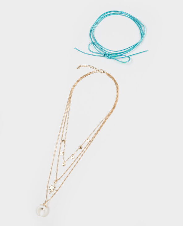 Lot de 2 colliers doré - Pimkie