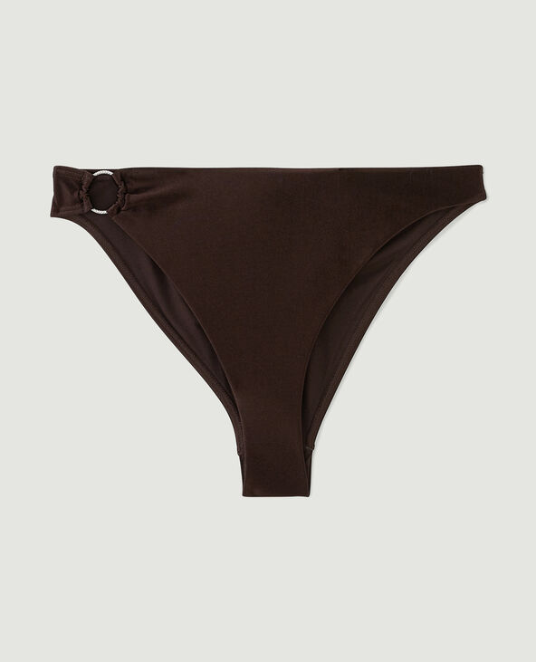 Bas de maillot culotte avec anneau marron - Pimkie