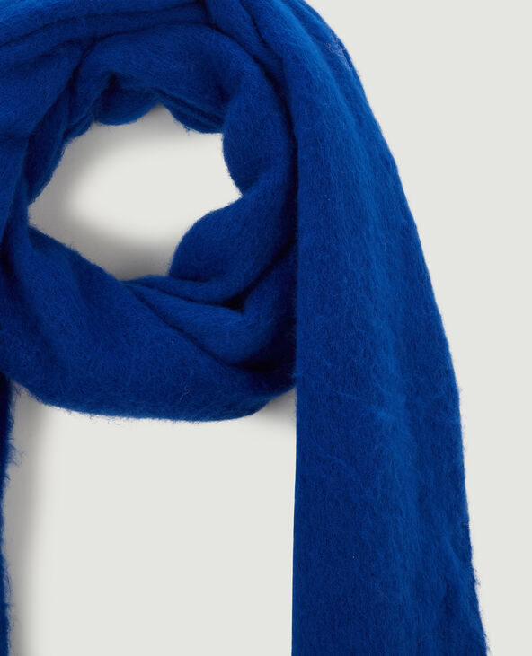 Grande écharpe en maille ultra douce bleu électrique - Pimkie