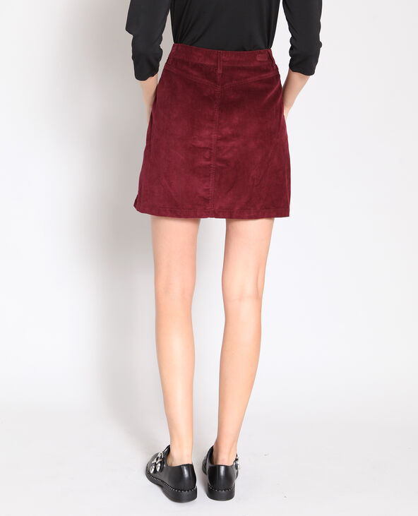 Jupe velours bordeaux femme cheap