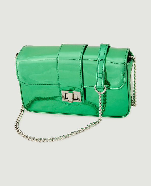 Petit sac boxy effet miroir vert clair - Pimkie