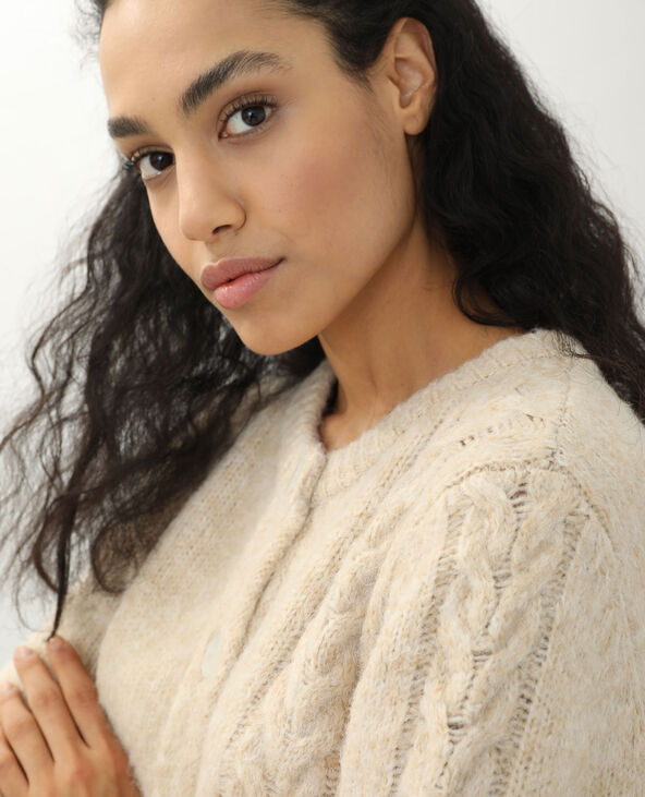 Gilet torsadé beige - Pimkie