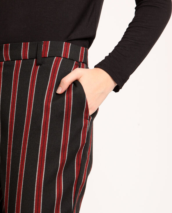 Pantalon city rayé noir - Pimkie