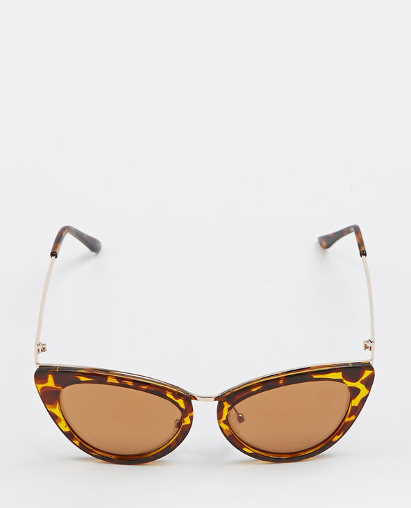 Lunettes de soleil cat eye marron - Pimkie