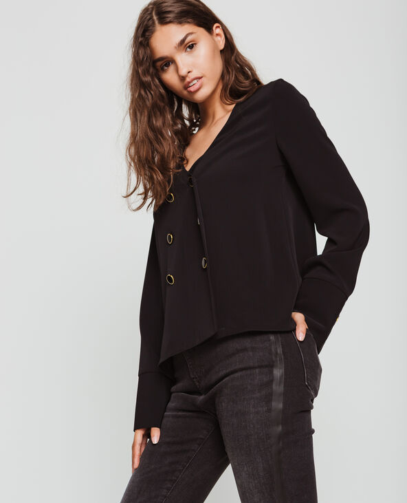 Blouse boutonnée noir - Pimkie