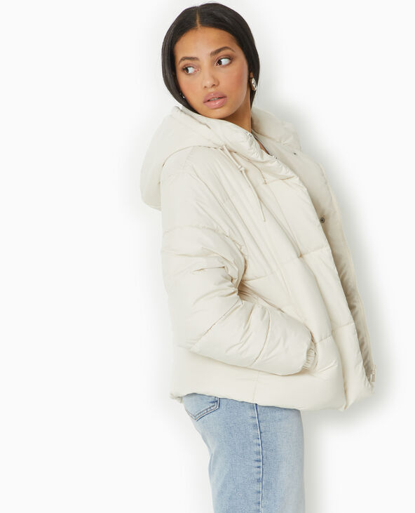Doudoune avec capuche beige - Pimkie