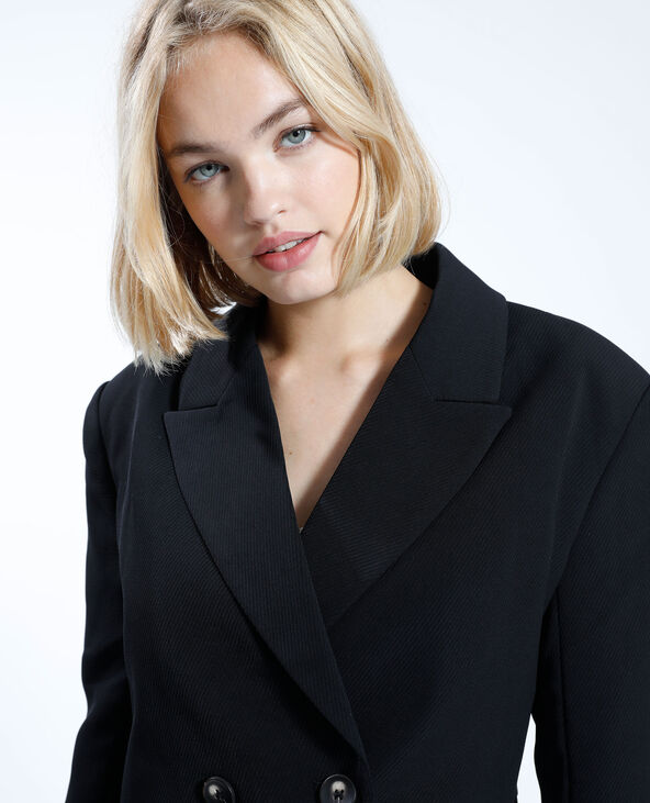 Blazer oversize et cropped noir - Pimkie