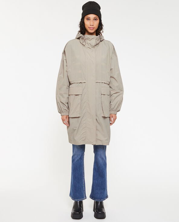 Parka anti pluie avec capuche