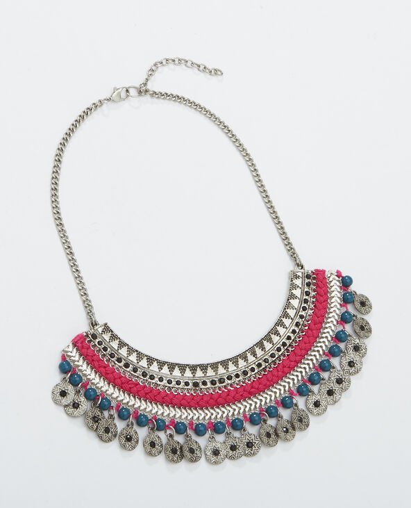 Collier plastron argenté - Pimkie