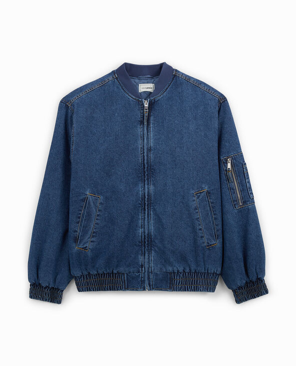 Bomber en jean bleu - Pimkie