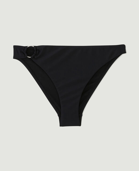 Bas de maillot culotte avec anneau noir - Pimkie