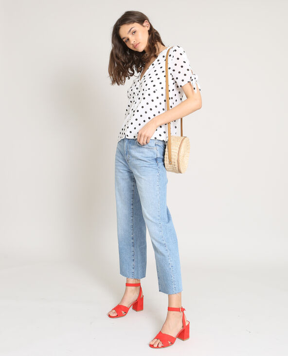 Blouse à pois blanc - Pimkie