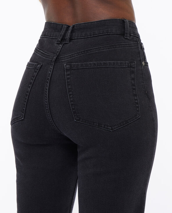 Jean mom slim taille haute noir - Pimkie