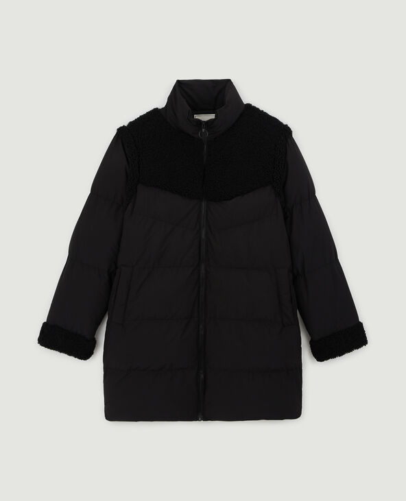 Doudoune longue noir - Pimkie
