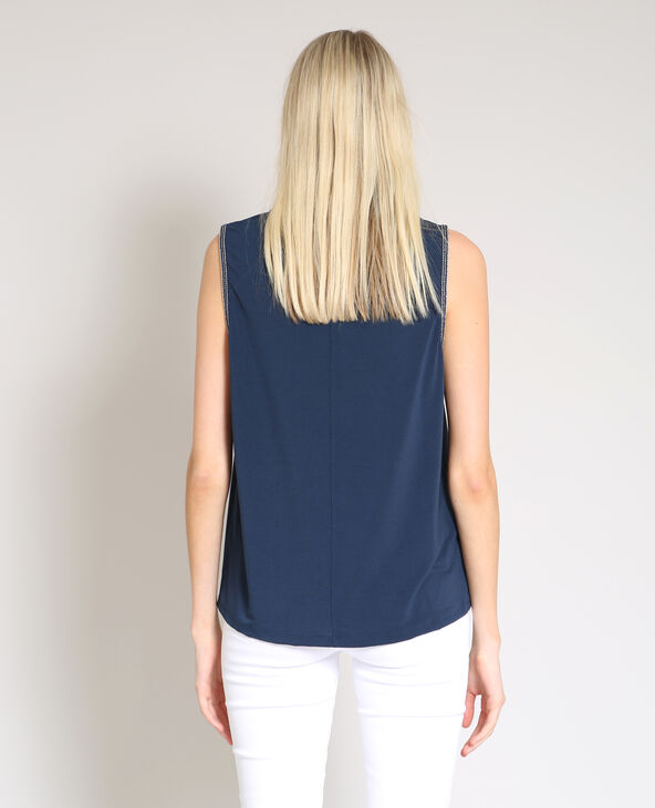 Top lurex bleu marine - Pimkie