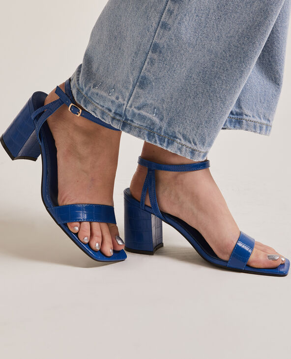 Sandale bleu marine a talon store