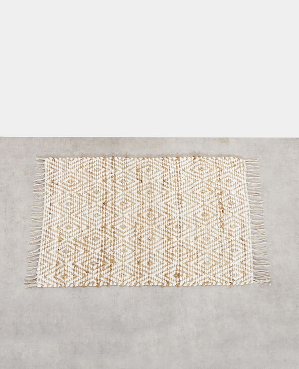 Tapis en jute blanc - Pimkie